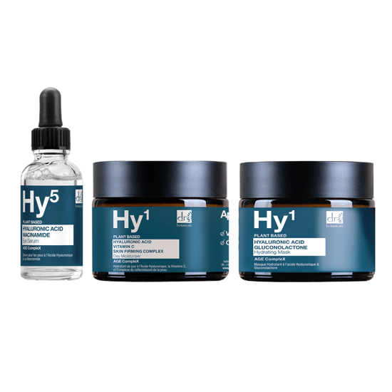 Dr Botanicals Hyaluronsäure Tagesfeuchtigkeitscreme, Serum und Maske - Image 1