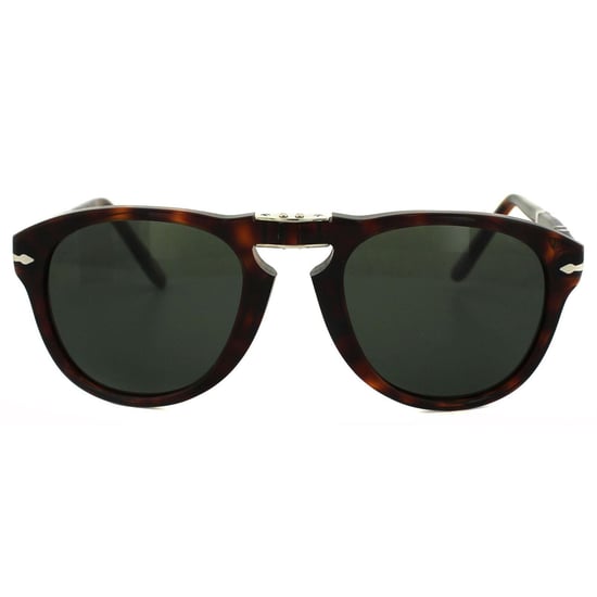 Persol Wrap Mens Havana Crystal Green Sunglasses