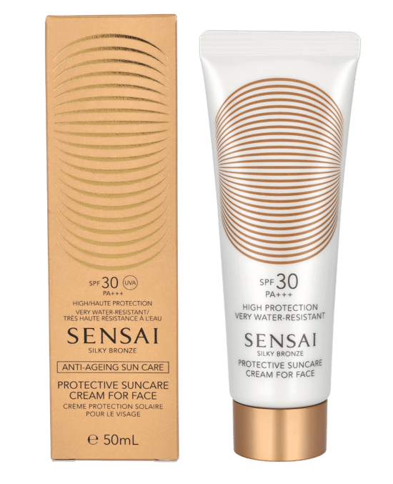 Sensai Silky Bronze Sun Care Cream For Face SPF30. - Image 1