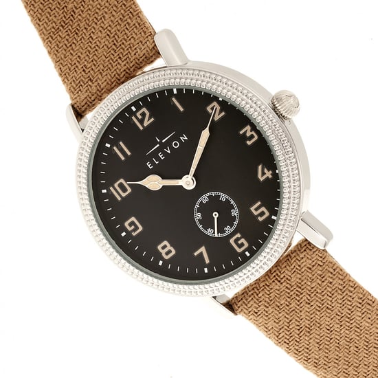 Elevon Northrop Wool-Overlaid Leather-Band Watch