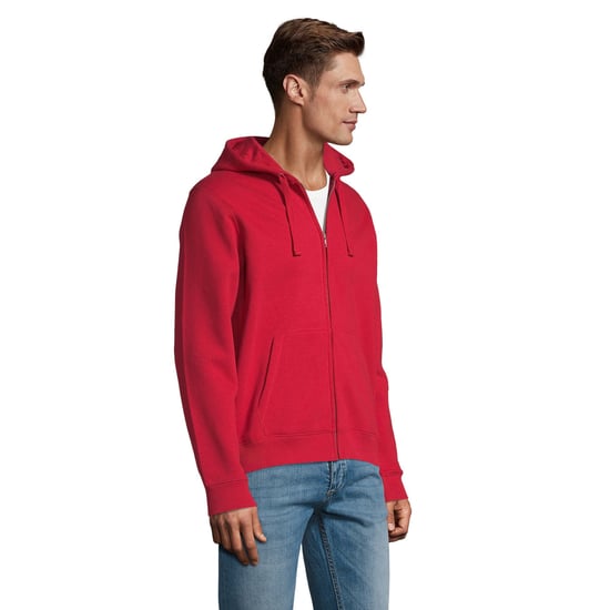 SOLS - "Spike" Hoodie mit durchgehendem Reißverschluss für Herren (Rot) - Image 3