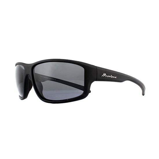 Montana Sunglasses SP313 Black Rubber Smoke Polarized