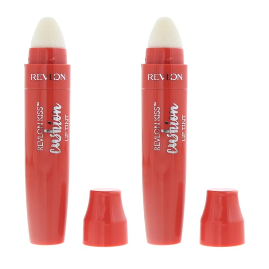 Revlon Kiss Cushion 250 Hight End Coral Lip Tint 4.4ml x 2