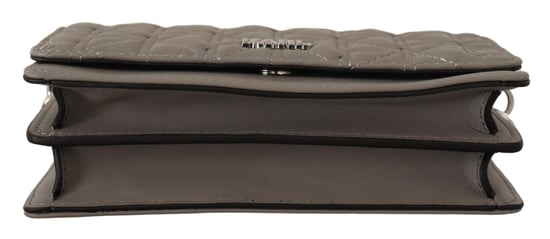 Karl Lagerfeld Women's Light Grey Leather Crossbody Bag