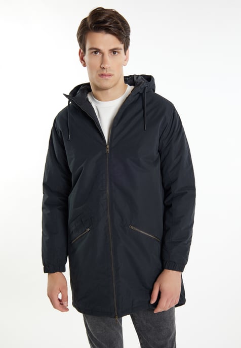 Mo Wattierter Parka Herren schwarz - Image 3