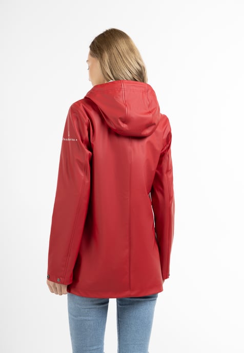 Dreimaster Regenjacke Damen Rot - Image 4