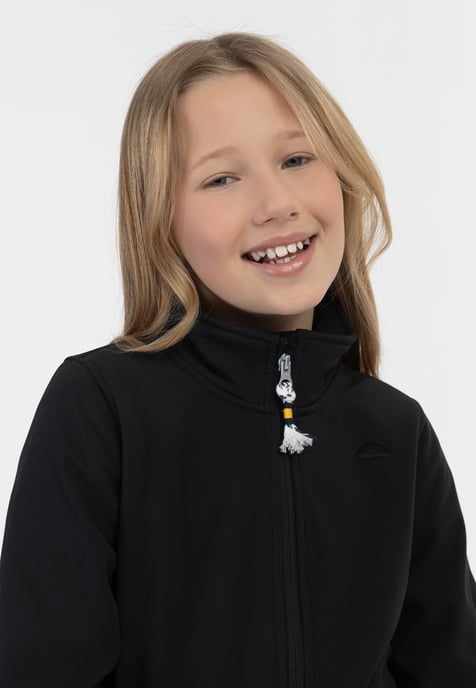 Schmuddelwedda Softshelljacke - recyceltes Material Mädchen schwarz - Image 5