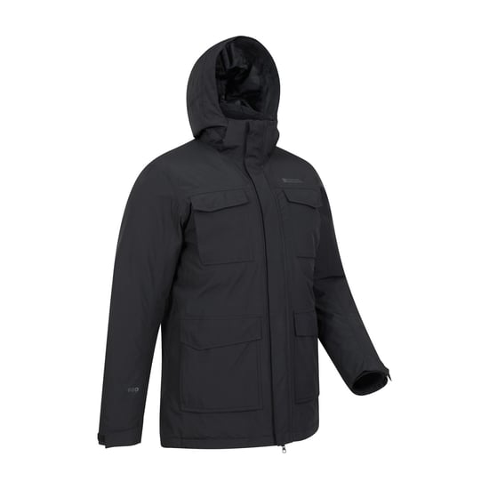 Mountain Warehouse Mens Concord Extreme Down Long Length Jacket (Schwarz) - Image 4