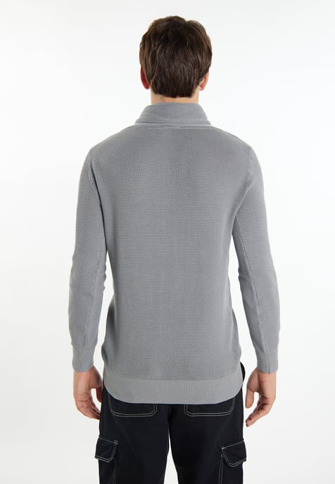 Mo Strick Pullover Herren Grau - Image 4