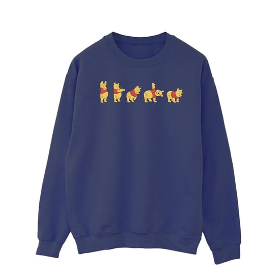 Disney Herren Winnie The Pooh Stretching Sweatshirt (Marineblau) - Image 1
