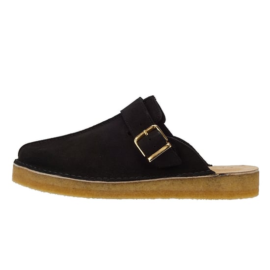 Clarks Trek Mule Wildleder Herren Schwarz Sandalen - Image 5