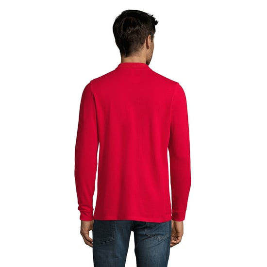 SOLS - "Perfect" Poloshirt für Herren Langärmlig (Rot) - Image 2