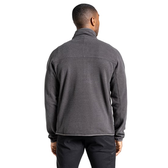 Craghoppers Mens gestrickt Hälfte Zip Fleece (Carbon Grey Marl) - Image 2