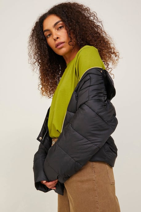 GBJJXX wattierte Winterjacke aus recyceltem Polyester schwarz - Image 6