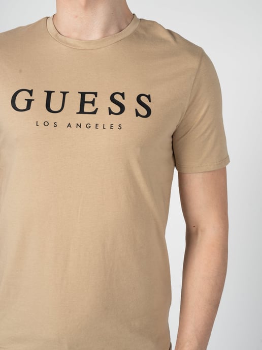 Guess T-Shirt Leo Herren beige - Image 3