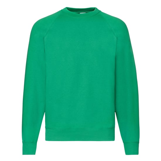 Fruit Of The Loom Herren Raglan-Ärmel Belcoro® Sweatshirt (Kelly Green) - Image 1