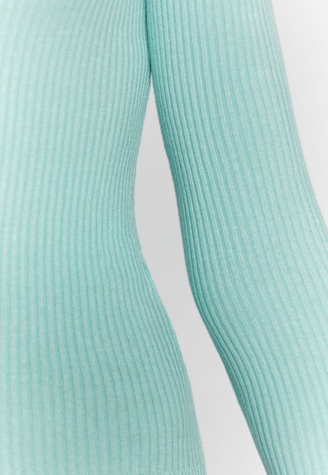 Mymo Strickpullover Damen Lagune Minze - Image 5