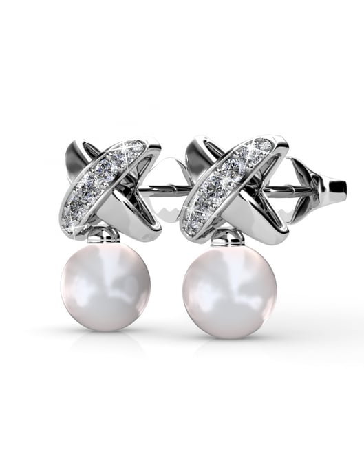 Parure et Coffret Chris Pearl - Argenté et Cristal - Image 4
