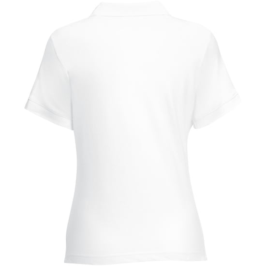 Fruit Of The Loom Womens Lady-Fit 65/35 Kurzarm-Poloshirt (Weiß) - Image 2