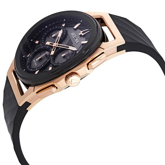 Bulova Curv Schwarz Herren Armbanduhr 98A185 - Image 3