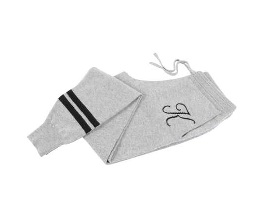 Crown Of Edinburgh Cashmere Track Pants Morningside Grey K