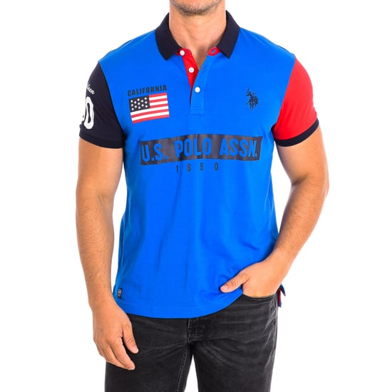 SUNWEAR Short Sleeve Polo Shirt with Contrast Lapel Collar 58877 Men