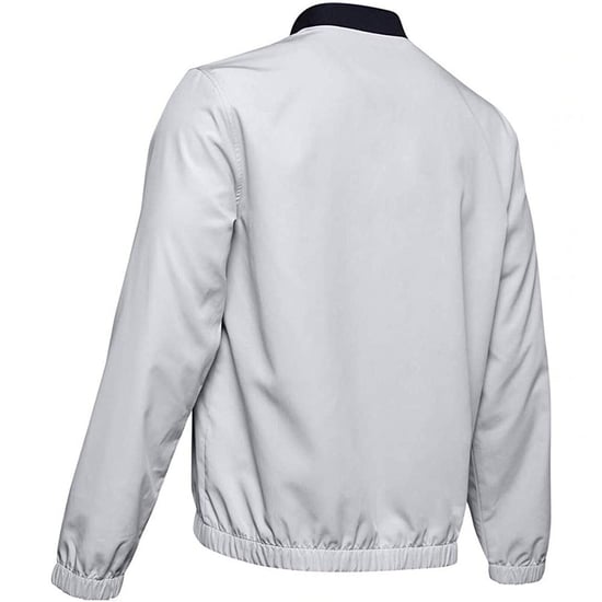 Under Armour Long Sleeve Zip Up Grey Mens Bomber Jacket 1345610 014
