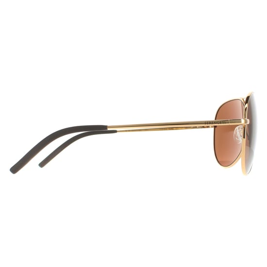 Serengeti Aviator Unisex Shiny Gold Gold Drivers Mineral Polarized Carrara
