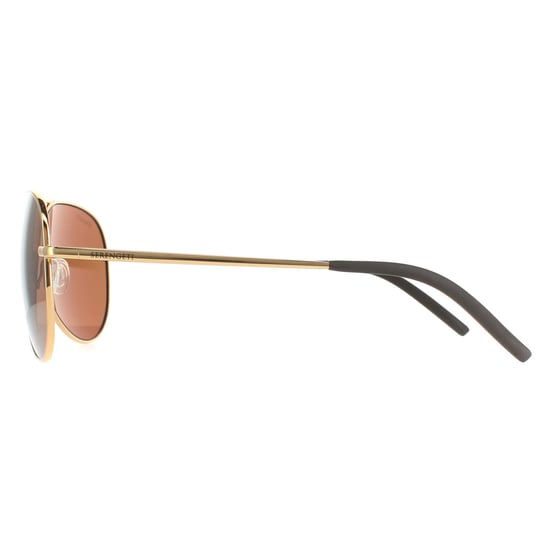 Serengeti Aviator Unisex Shiny Gold Gold Drivers Mineral Polarized Carrara