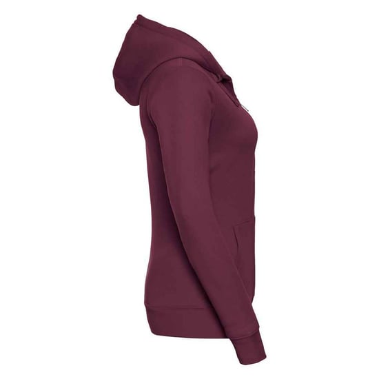 Russell - "Authentic" Kapuzenpullover Durchgehender Reißverschluss für Damen (Burgunderrot) - Image 3