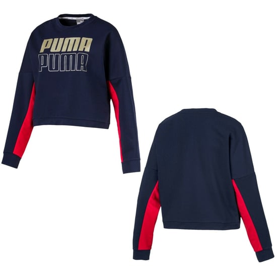 Puma Sport Damen Kurzes Marineblaues Sweatshirt - Image 1
