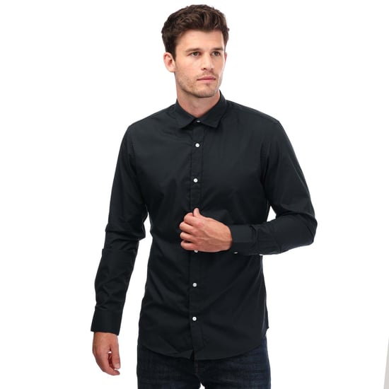 Chemise Joe manches longues Jack Jones Pour Homme en Bleu Marine - Image 1