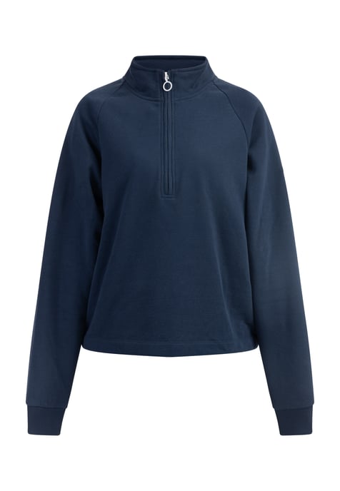 Dreimaster Sweatshirt-Troyer Damen Marine - Image 1