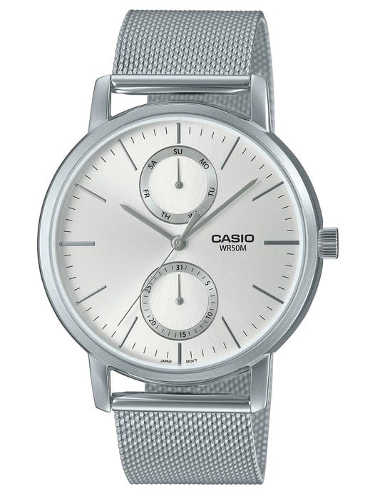 Casio Casio Kollektion Herren Silberne Uhr MTP-B310M-7AVEF - Image 1