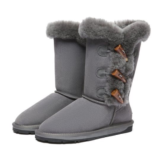EVER AU Damenstiefel mit Hornknöpfen - Ashy - Image 4