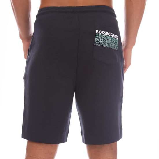 Men's Boss Headlo 1 Sweat Shorts in Navy