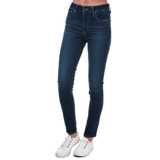 Women's Levis 721 High Rise Skinny Jeans in Dark Blue