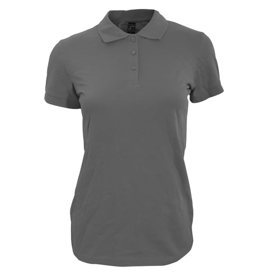 SOLS Womens/Ladies Perfect Pique Short Sleeve Polo Shirt (Dunkelgrau) - Image 1