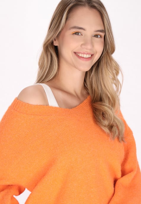 Mymo Pullover Damen orange - Image 5