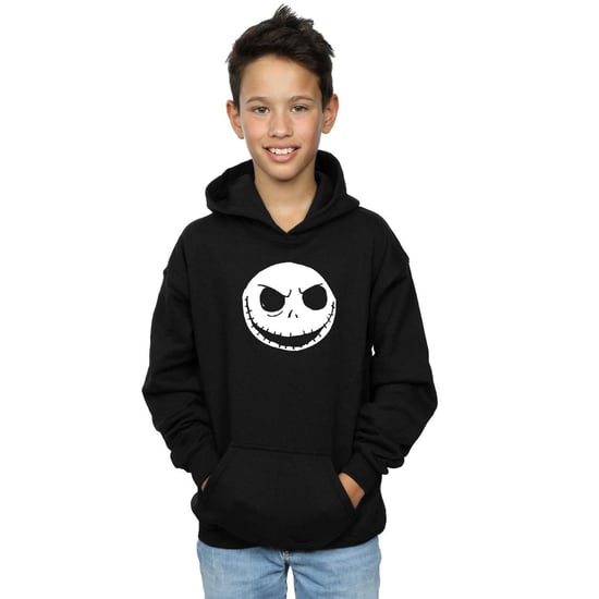 Disney Boys Nightmare Before Christmas Jack Skellington Face Hoodie (Black)