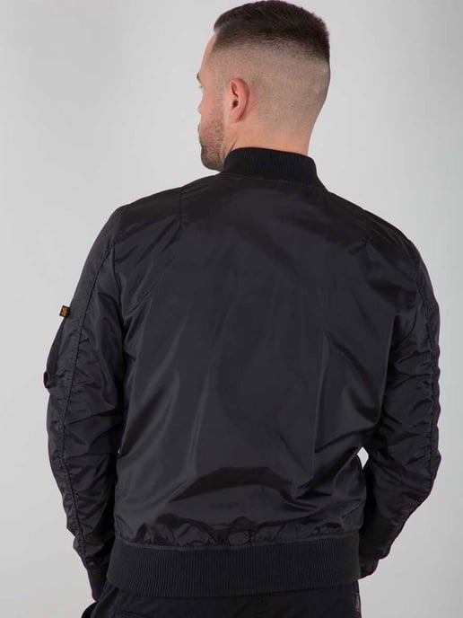 Alpha Industries Herren MA-1 TT Bomberjacke in Schwarz - Image 2