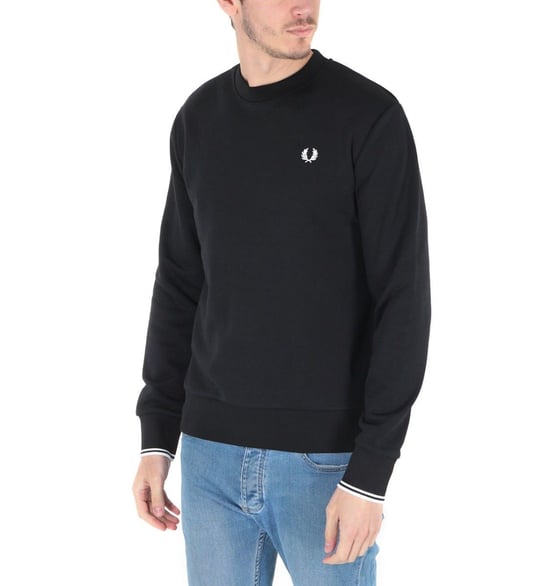 Sweat col rond Fred Perry Pour Homme en Noir - Image 6