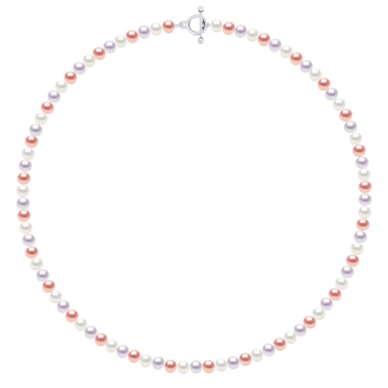 Necklace of Real Cultured Freshwater Pearls and Semi Round 6-7 mm -