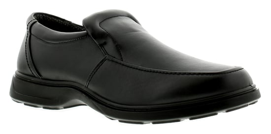 New Mens/Gents Black Slip On Wider Fitting Casual Shoes