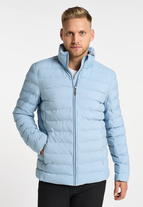 Mo Wattierte Winterjacke Herren Hellblau - Image 2
