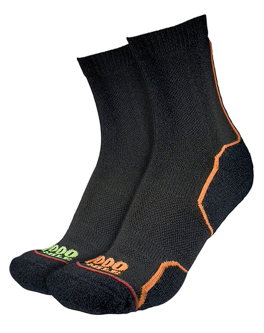 1000 Mile - Herren Trail Repreve Einlagige Atmungsaktive Lauf-Sportsocken - Schwarz / Neon - Image 1
