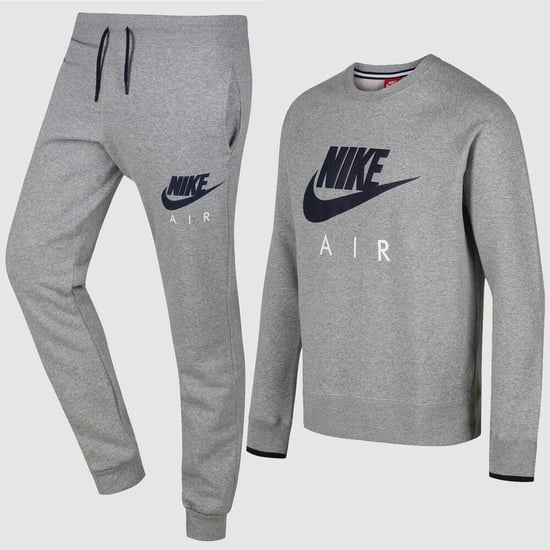 Nike Herren-Trainingsanzug mit Rundhalsausschnitt Grau - Image 1