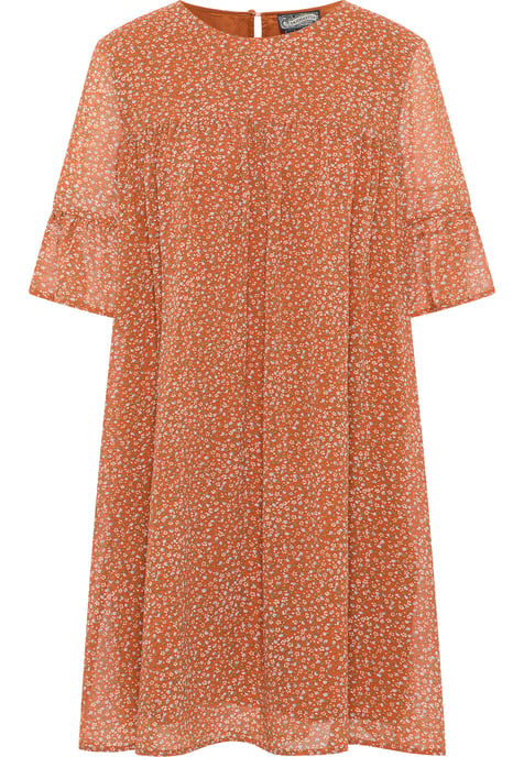 Dreimaster Kleid Damen Orange Mehrfarbig - Image 1