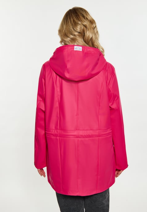 Schmuddelwedda Curvy Regenmantel Damen Himbeerrosa - Image 4