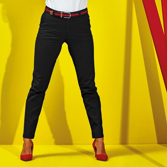 Asquith & Fox Damen/Damen Casual Chino-Hose (Schwarz) - Image 2